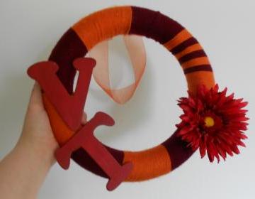 Va Tech Wreath